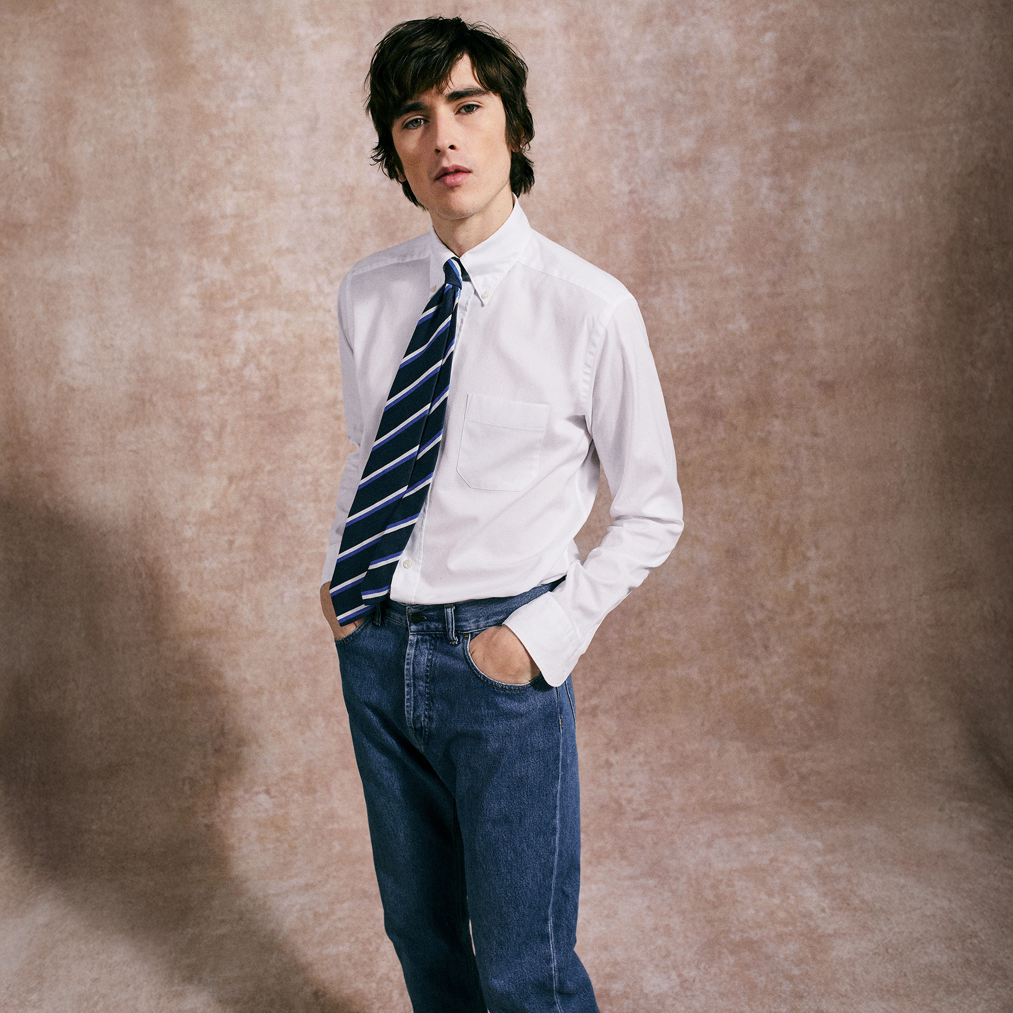 無地のオックスフォードシャツ - Eton