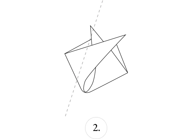 crown fold step 2