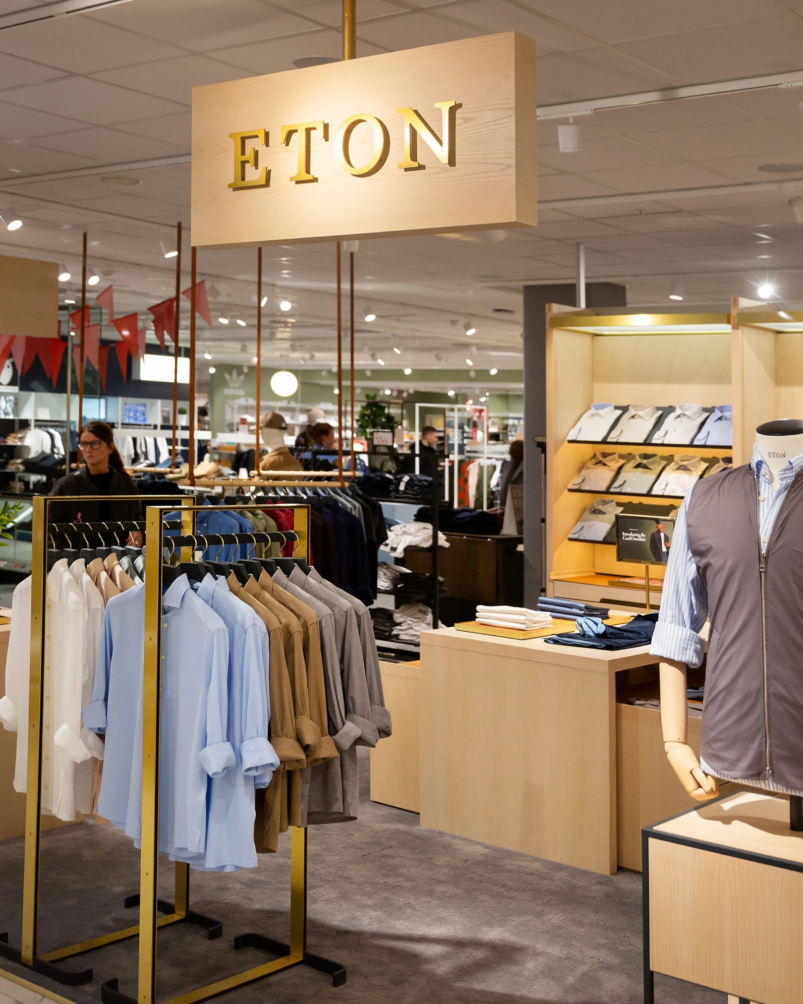 Inside of an Eton Brand Store (Åhlens)