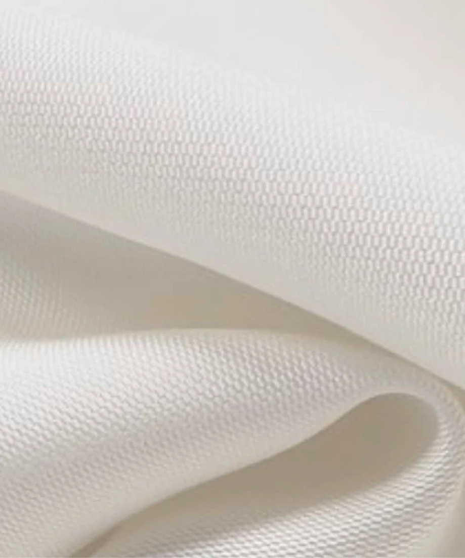 close up of white fabric