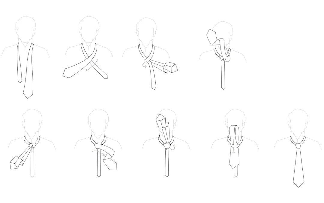 Comment nouer une cravate Différents noeuds de cravate