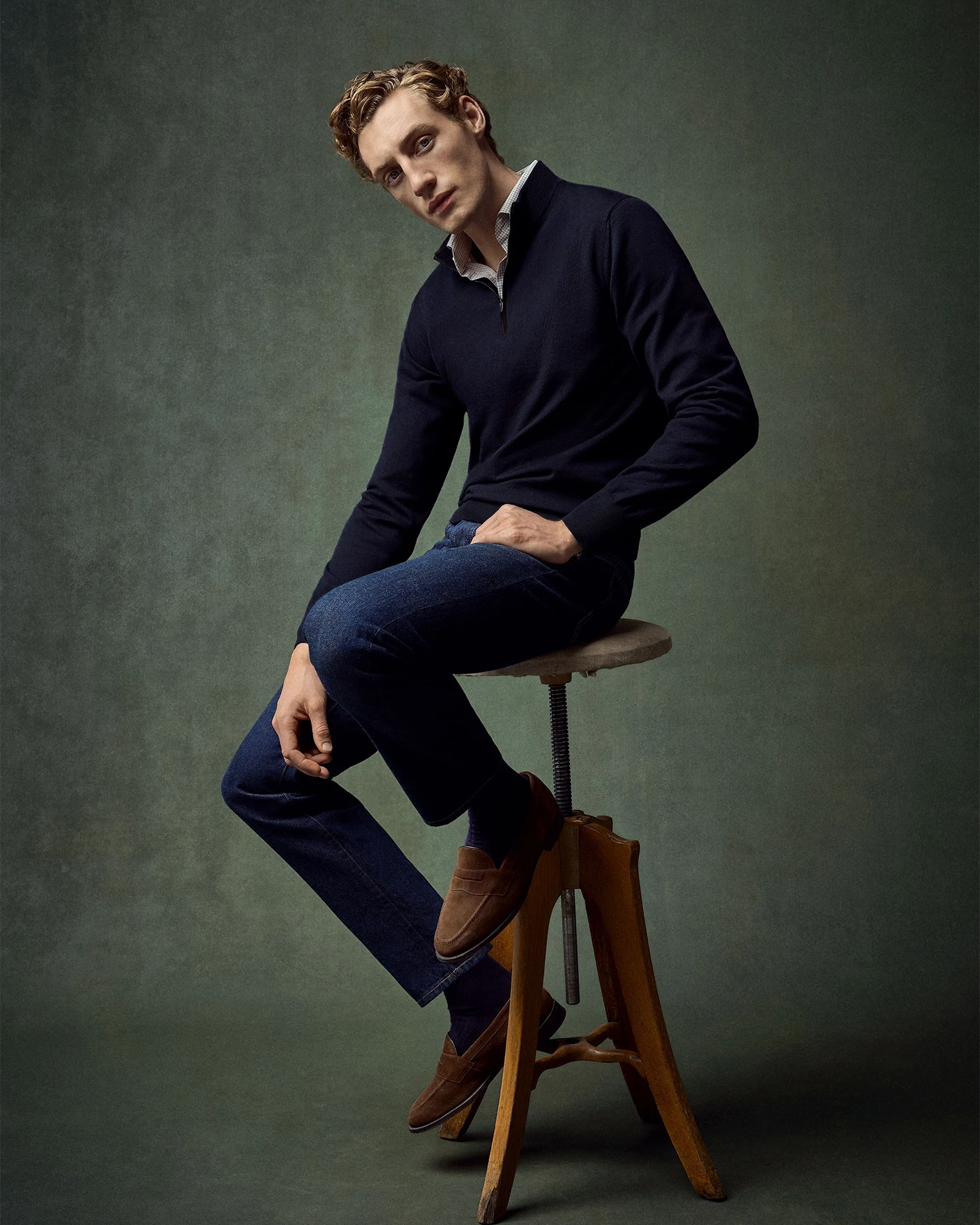 navy-merino-quarter-zip-knit-sweater