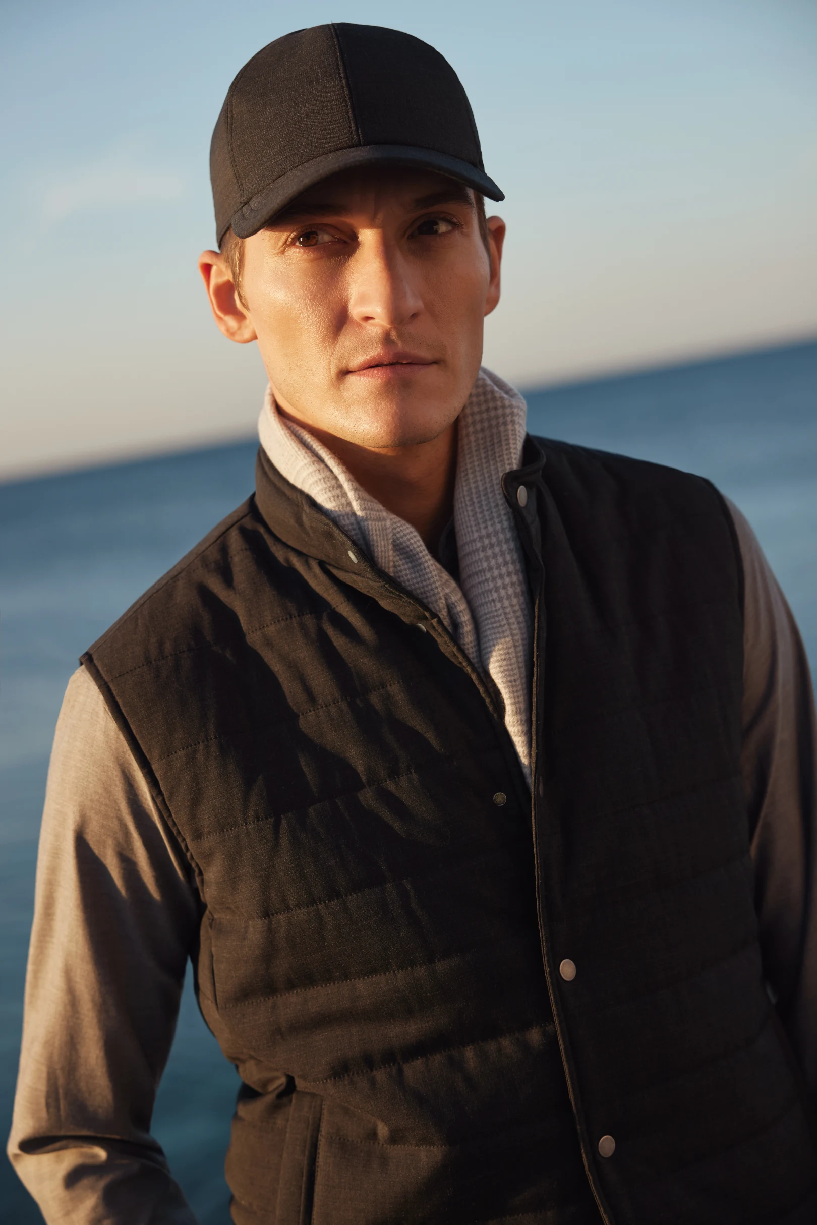 layering vest and cap eton