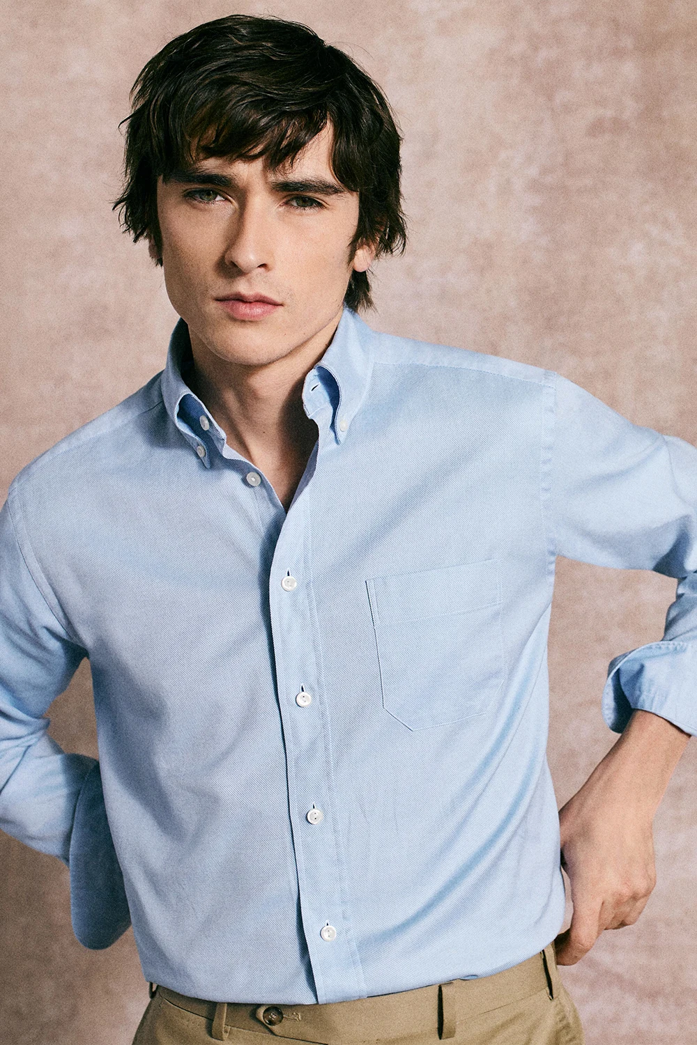 blue oxford shirt