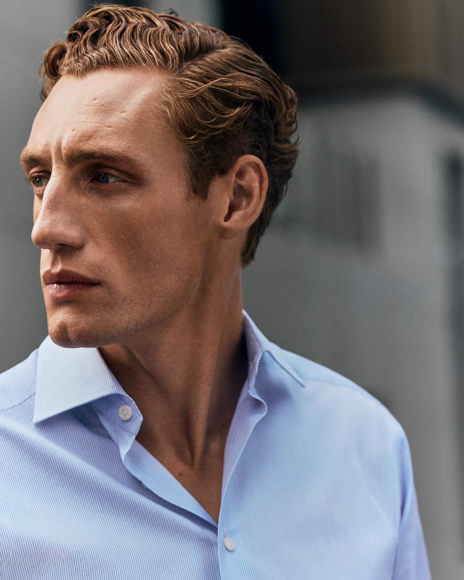 striped signature twill shirt