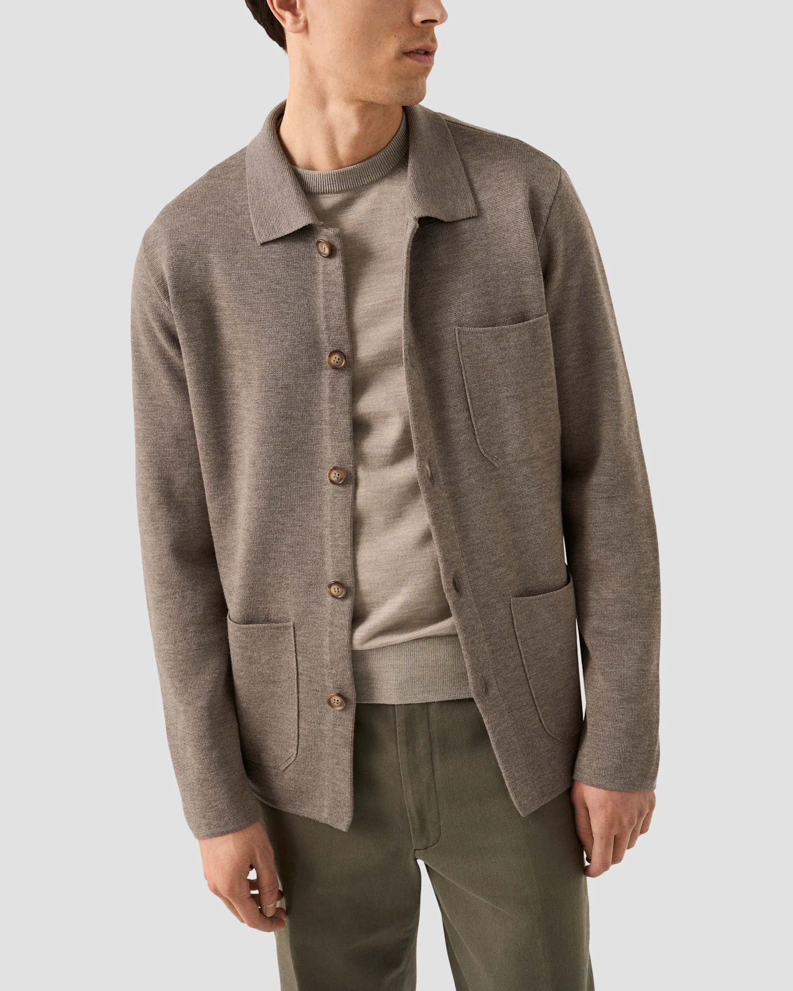 Light brown crewneck look 2