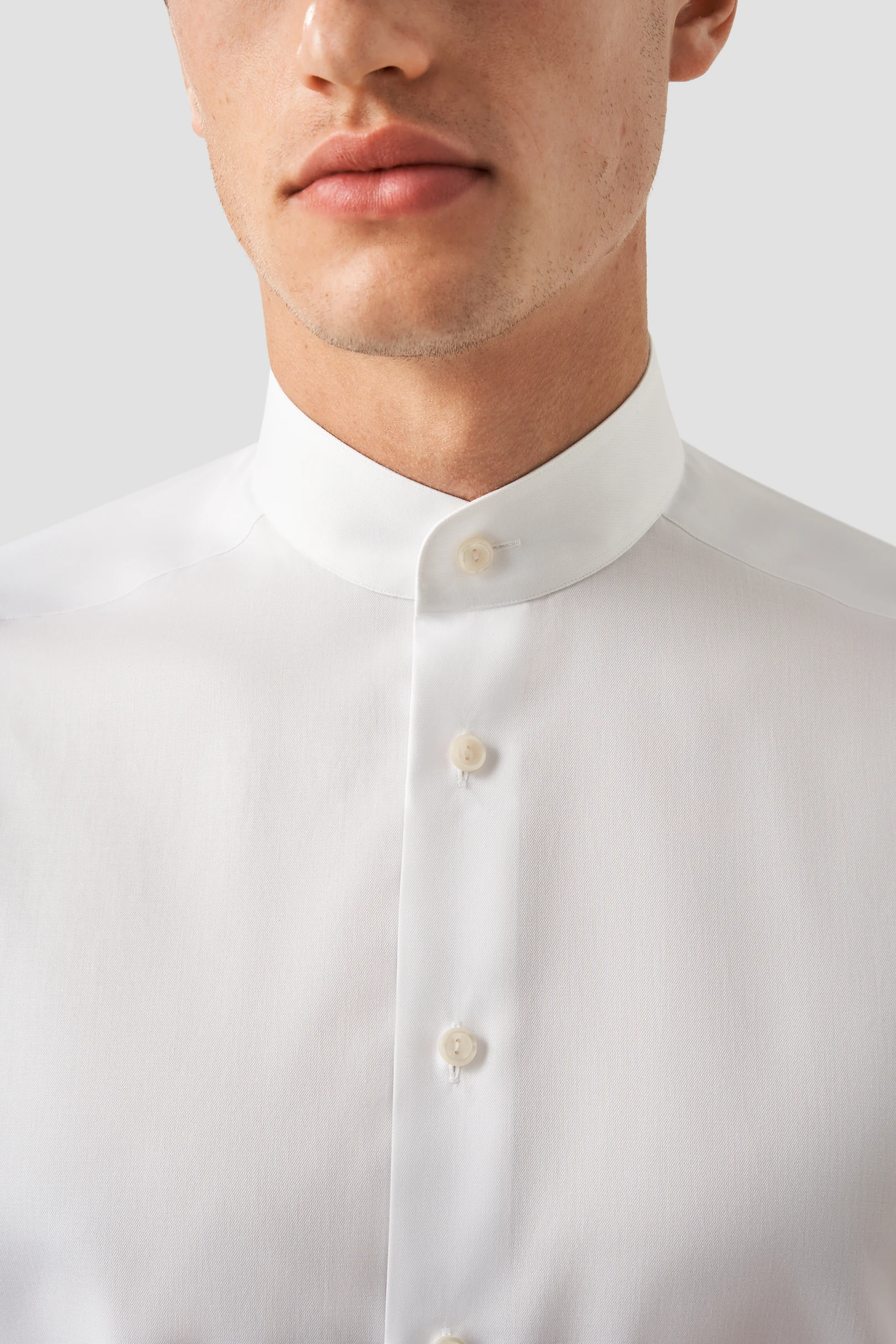 mandarin collar shirt