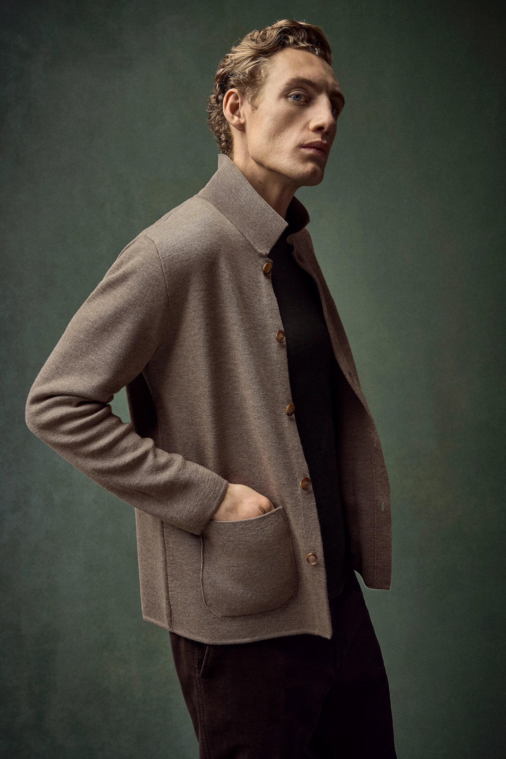 Milanostickad overshirt