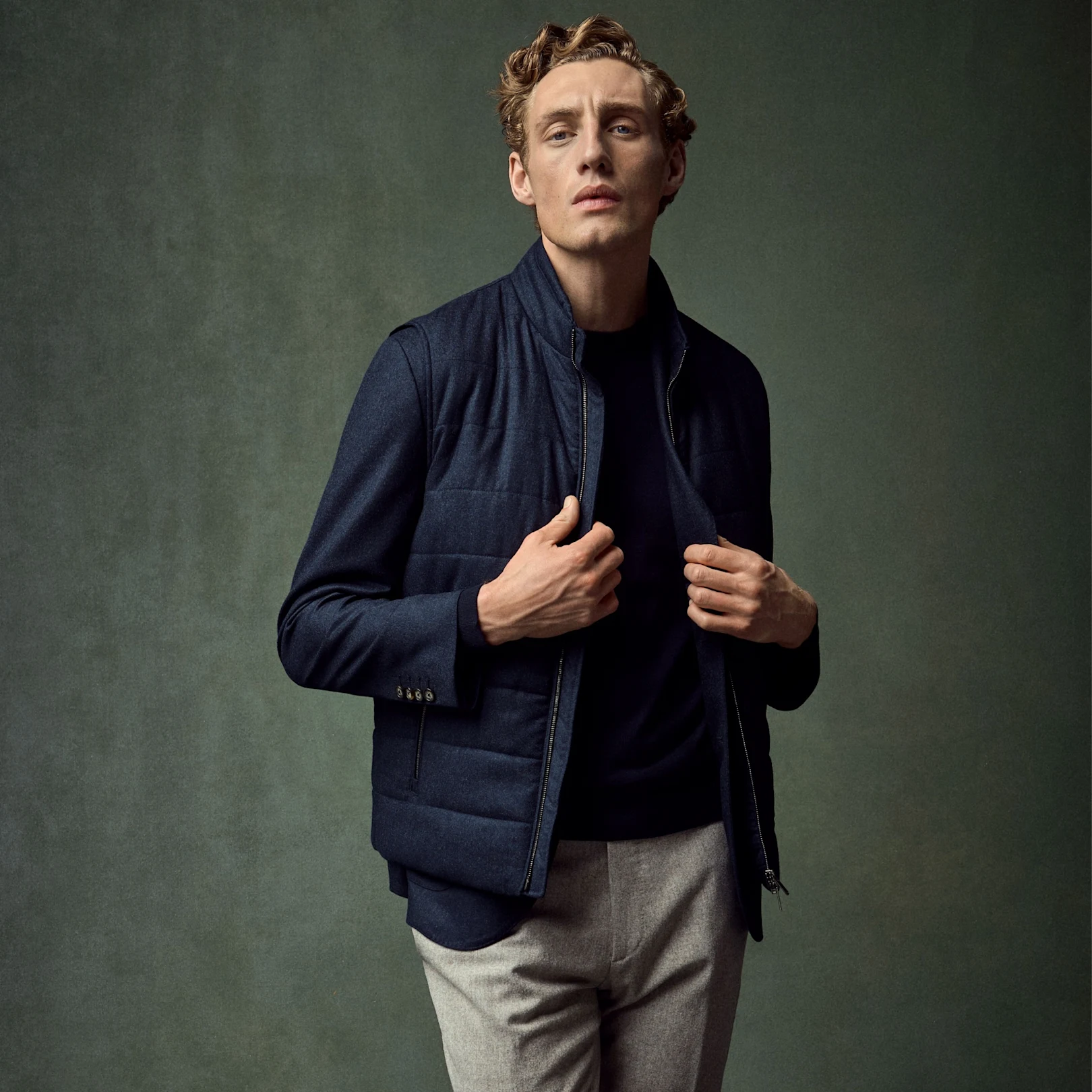 vest and soft jacket