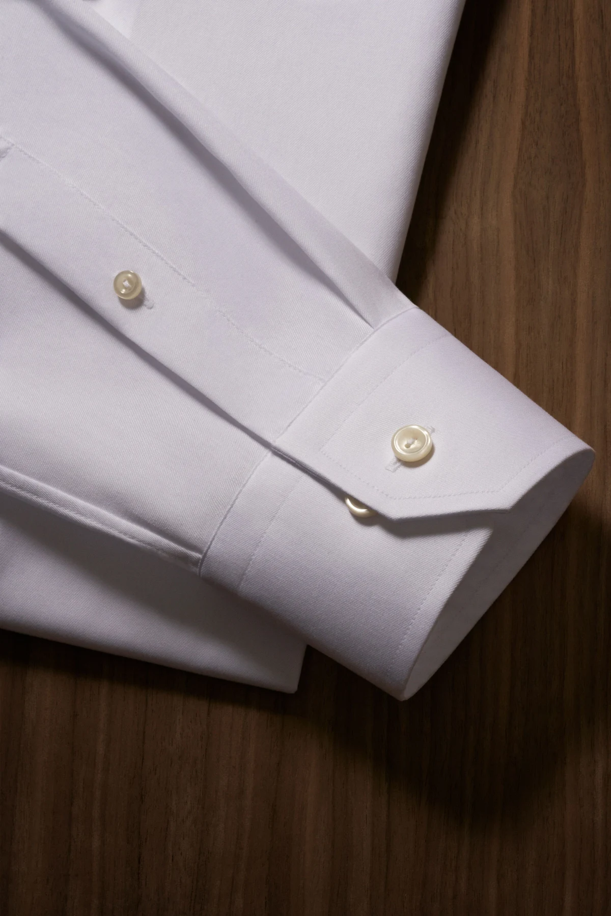 cuff detail white shirt