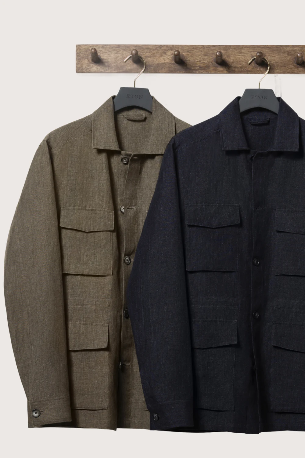 vest and overshirts