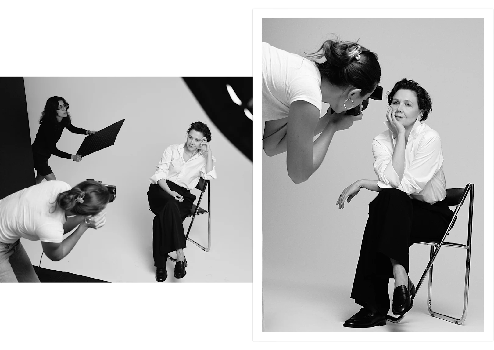 Maggie Gyllenhaal X Eton phographed by Gray Sorrenti