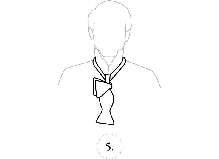 how to tie a bowtie step 5