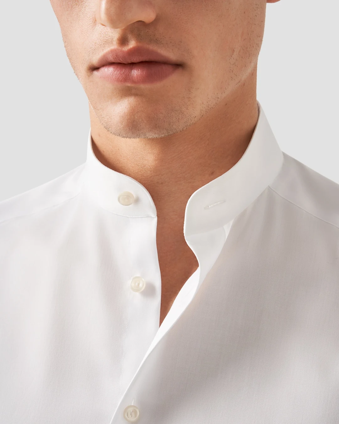 Band collar shirt