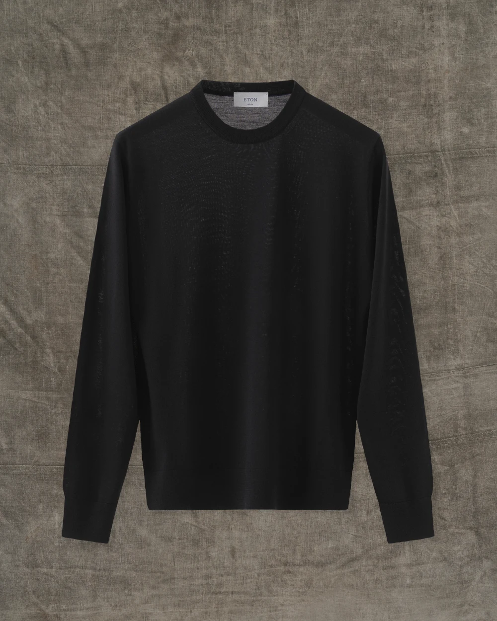 crew neck black sweater