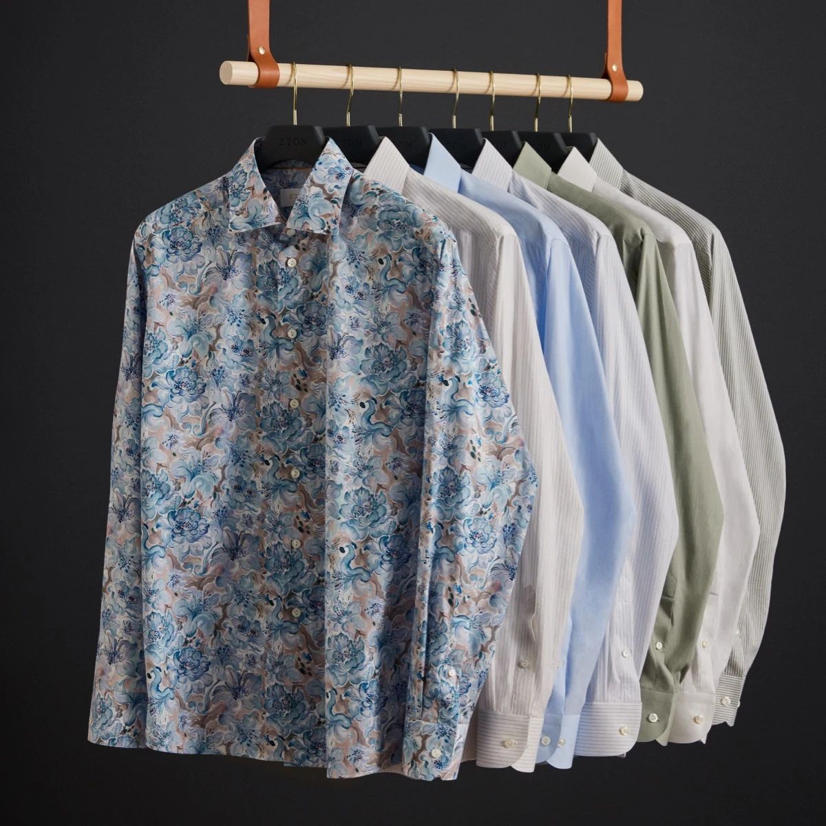 dress shirts on hanger