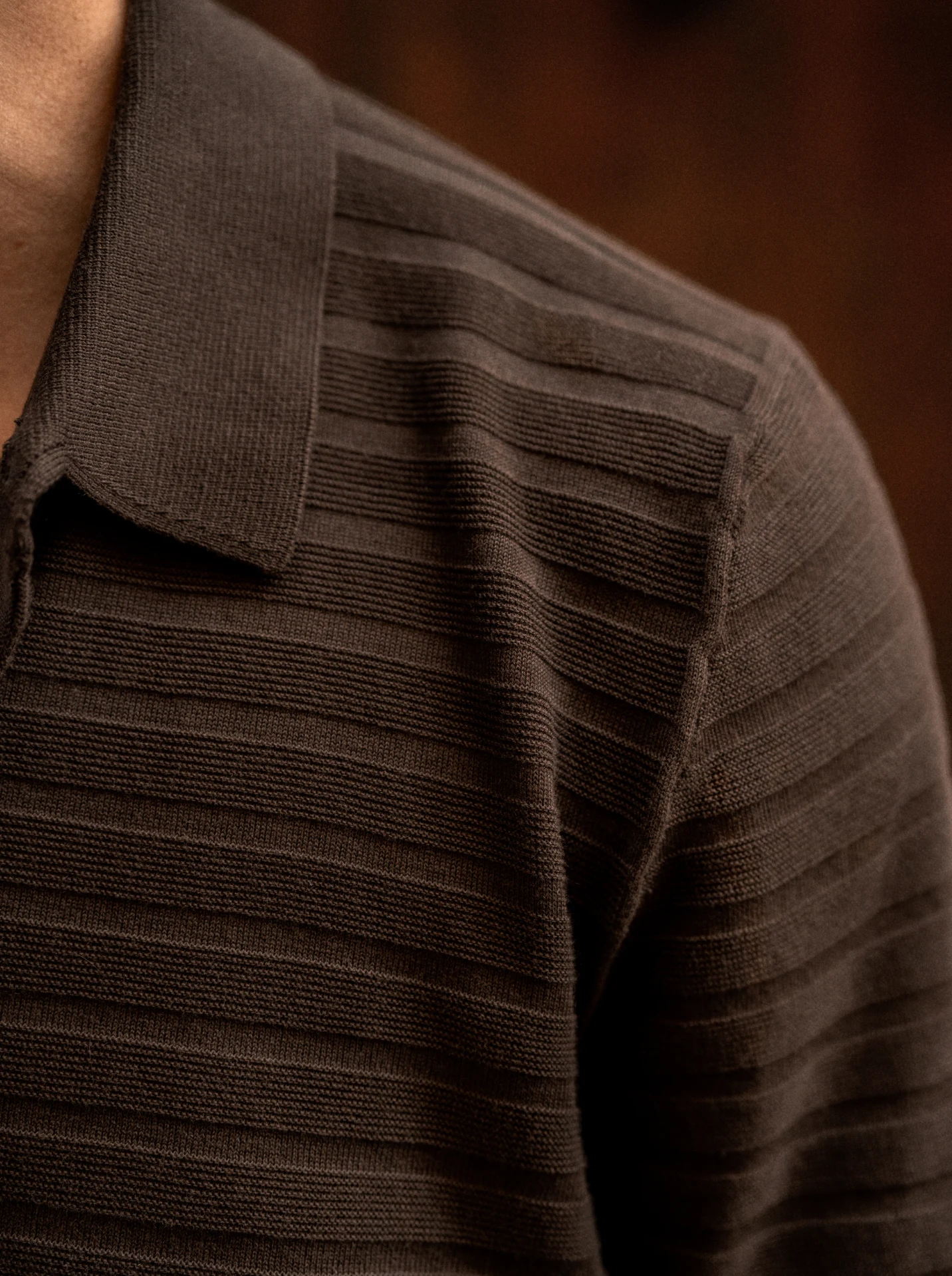 brown polo styled
