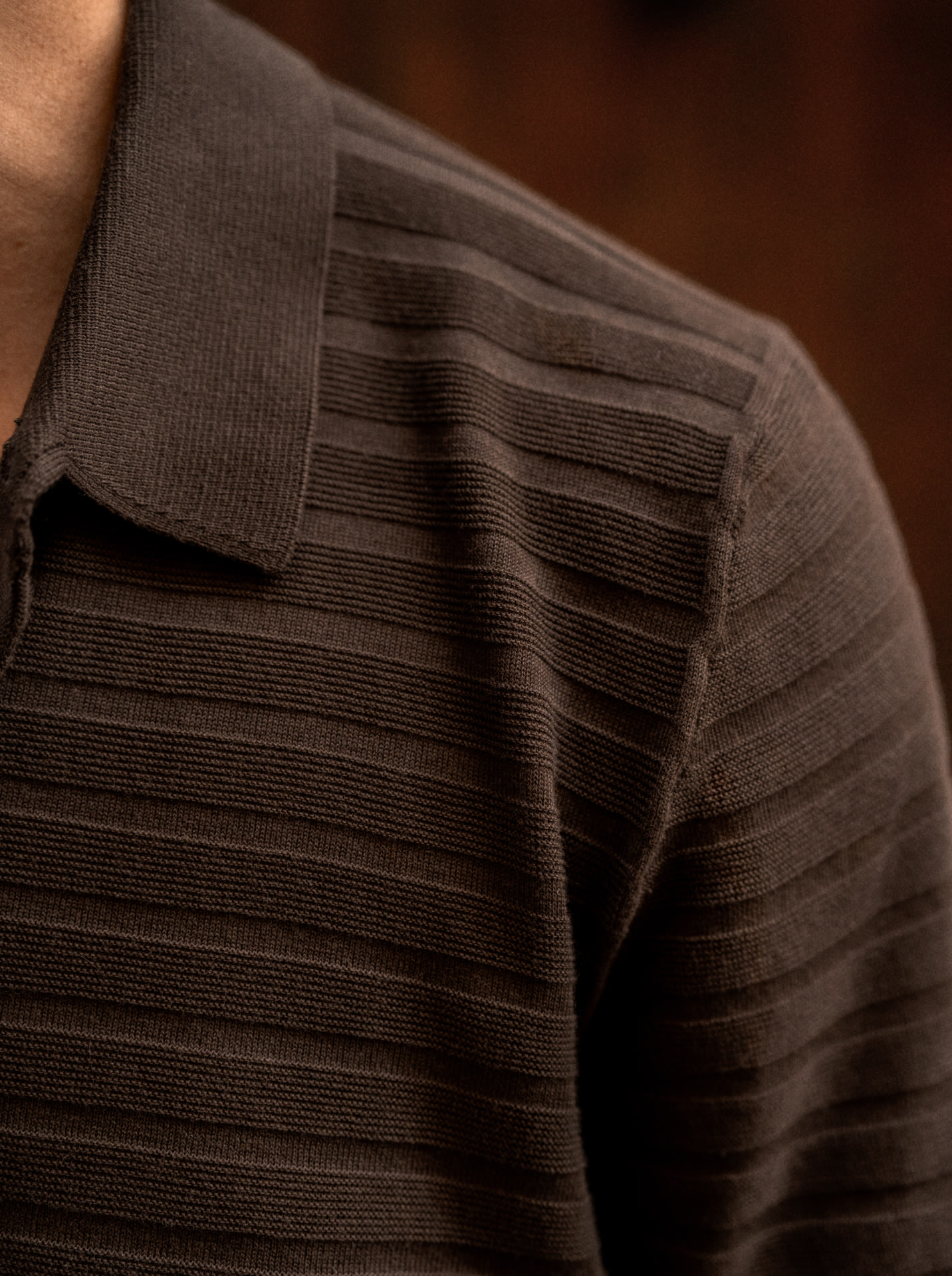 brown polo styled