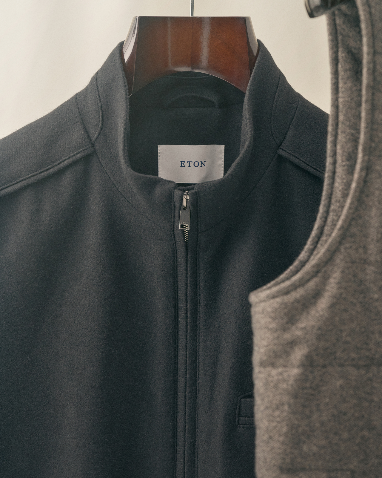 Wool Cashmere Dream Zip Vest - Eton