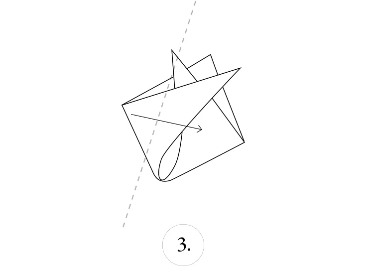 crown fold step 3