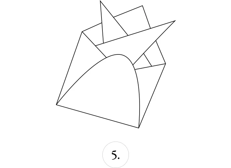 crown fold step 5