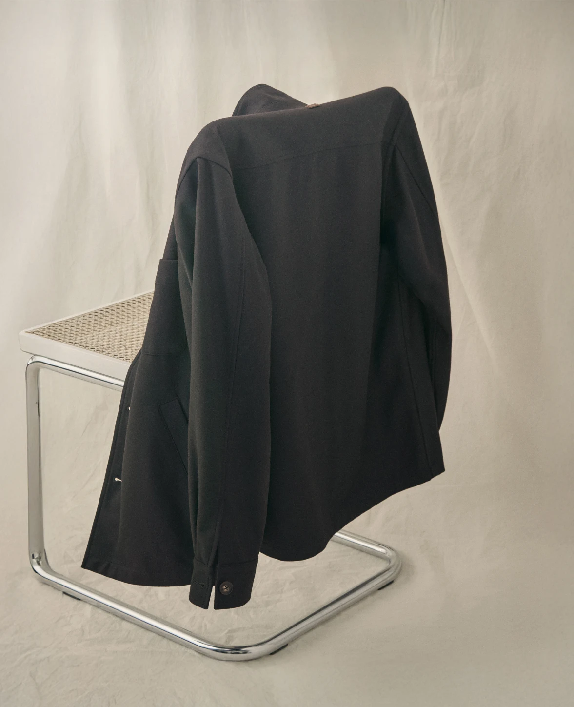 Wool cashmere soft jacket image back