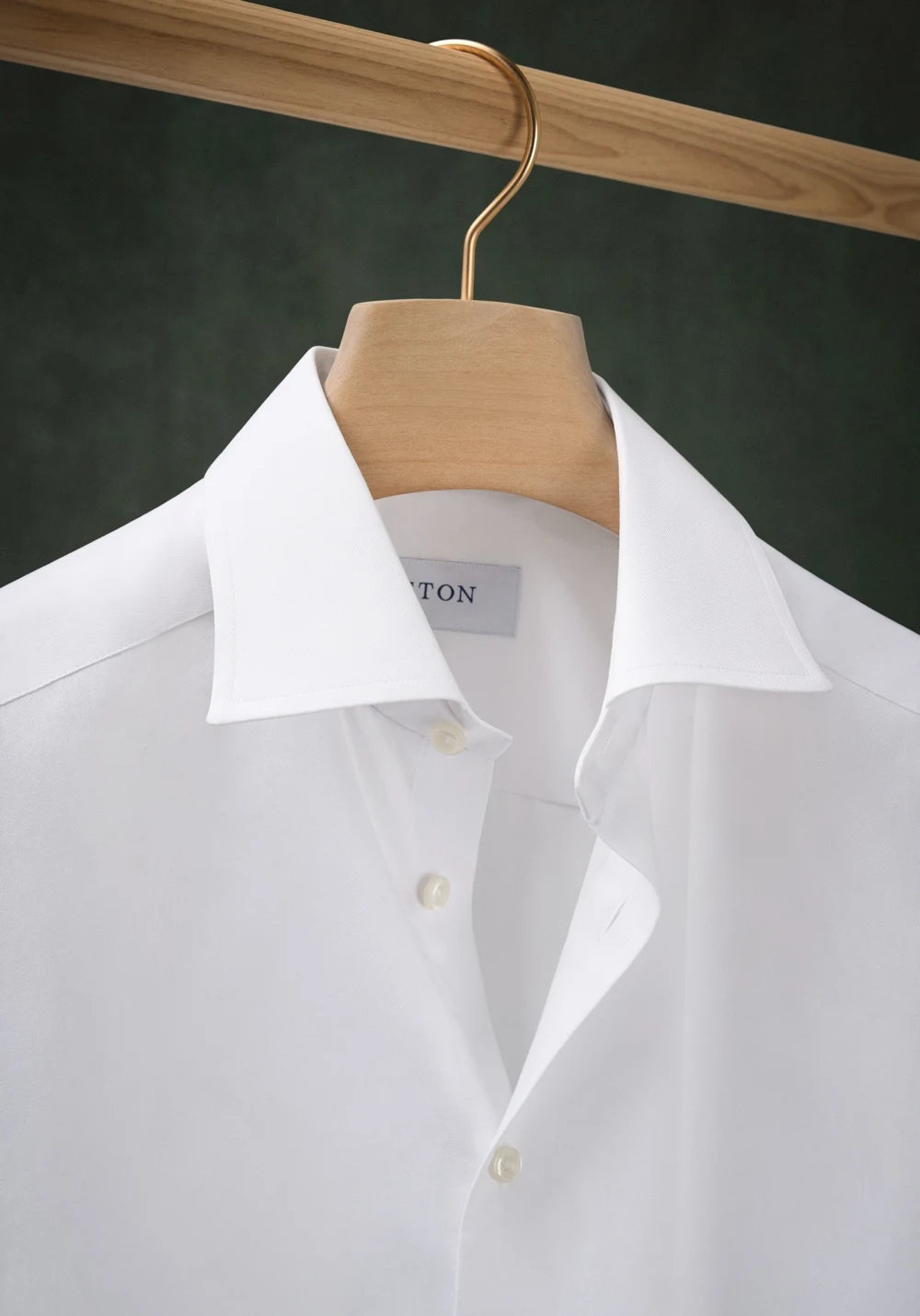 white signature twill shirt