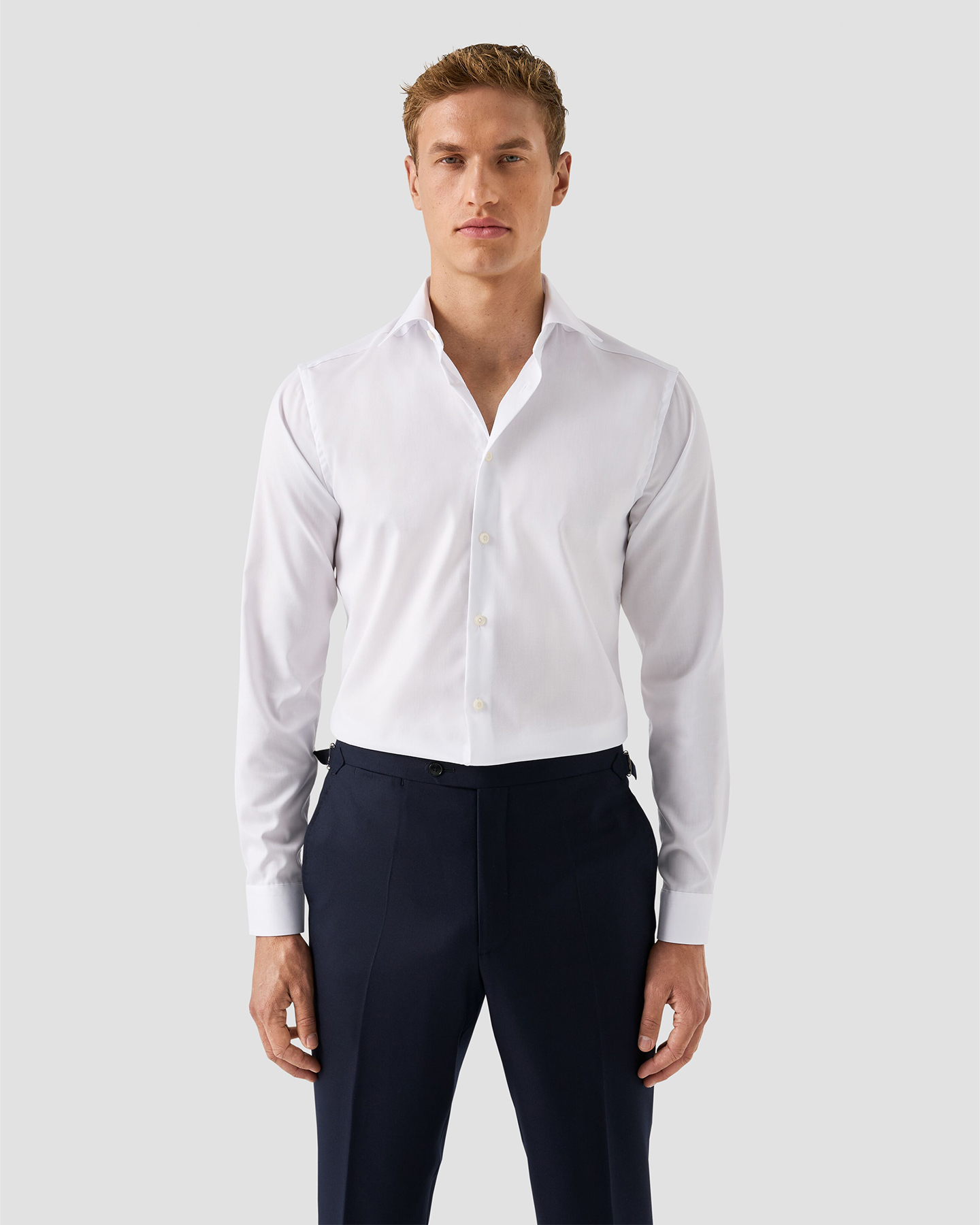 レッド バスケット織り ネクタイ - Eton