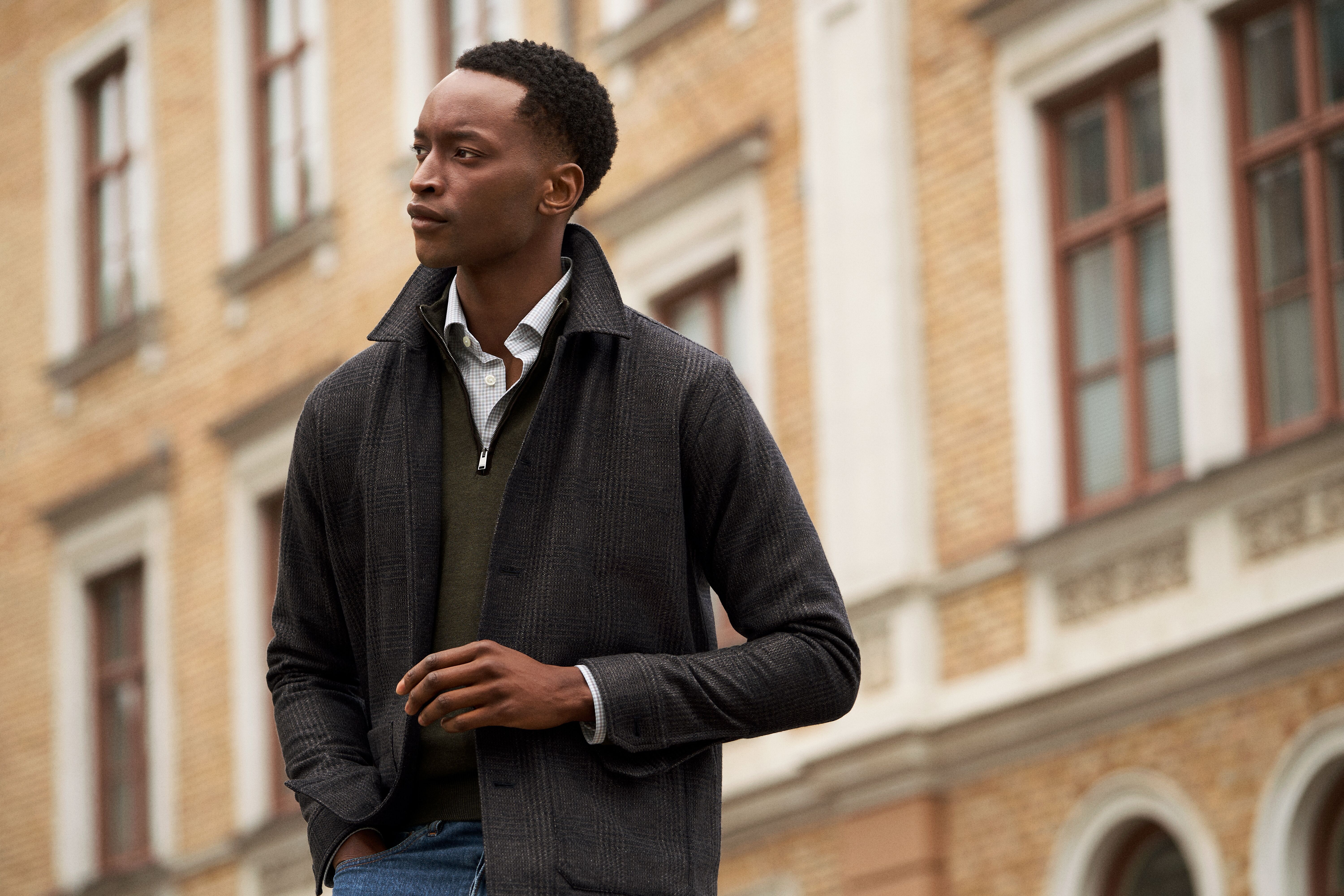 Check Chore Jacket - Eton