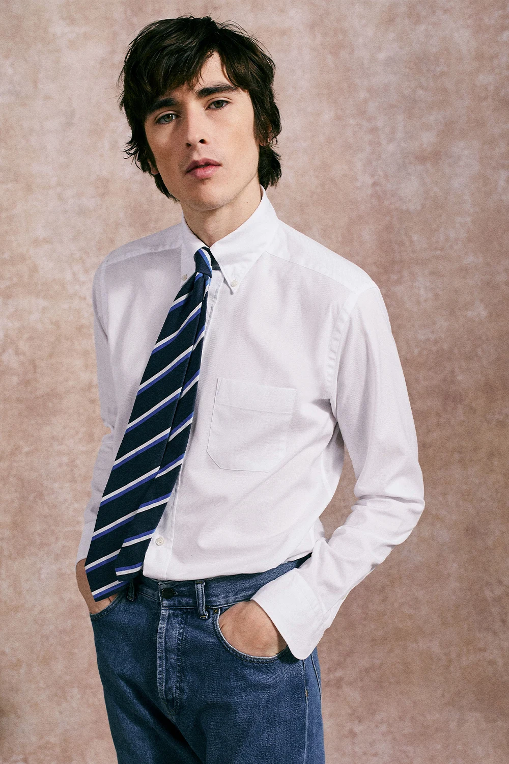 white oxford shirt
