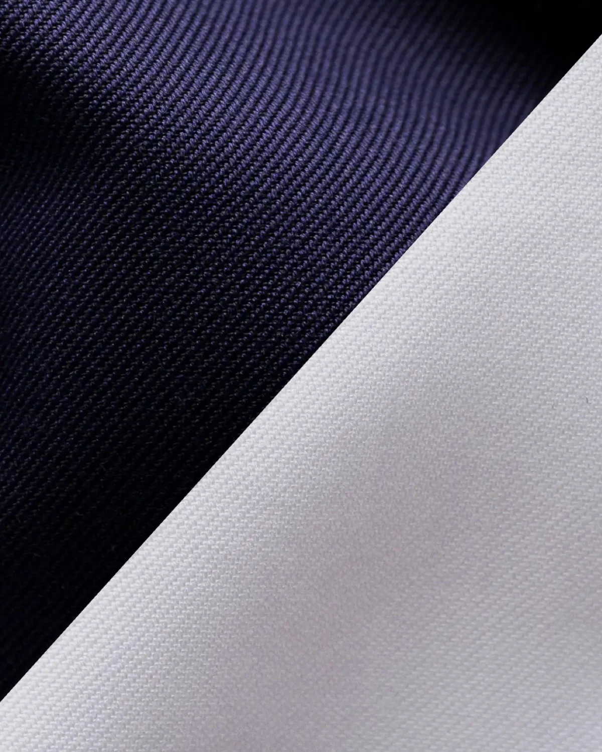 close up navy and white fabric