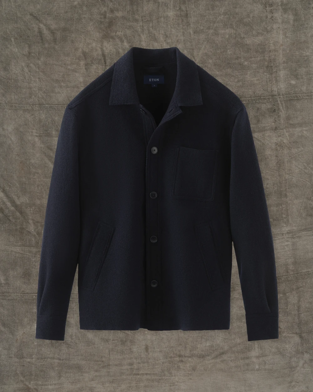 boiled wool overshirt