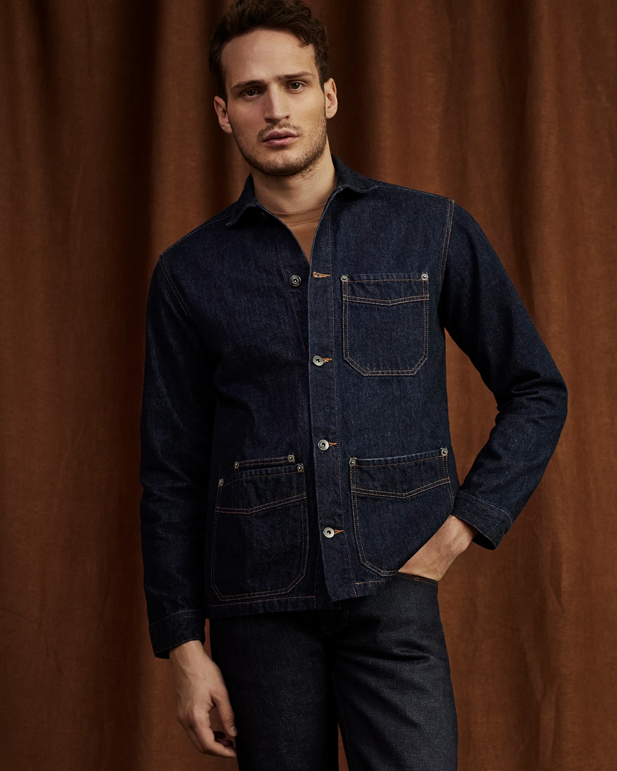 eton x jeansverket overshirt