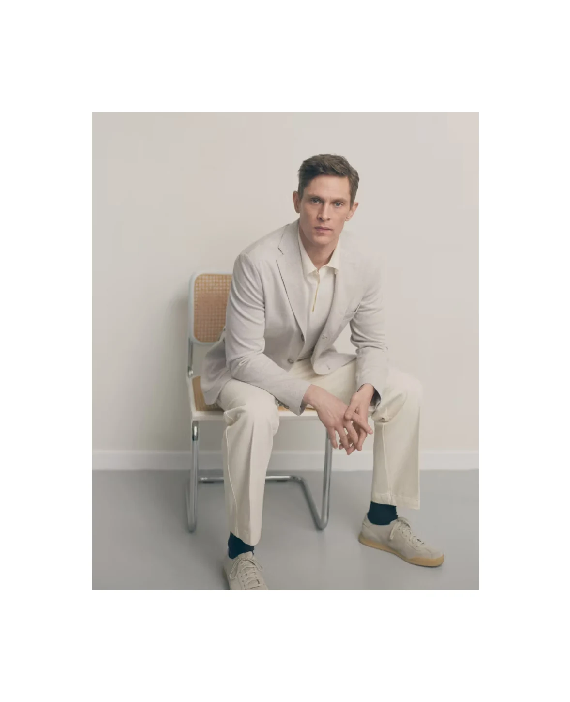 cool textures soft jacket and polo