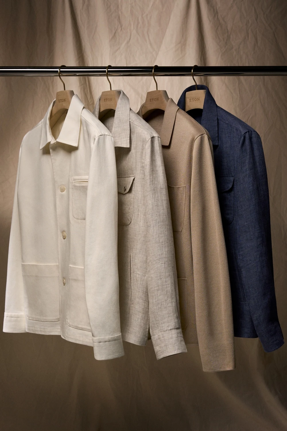 overshirts hanging