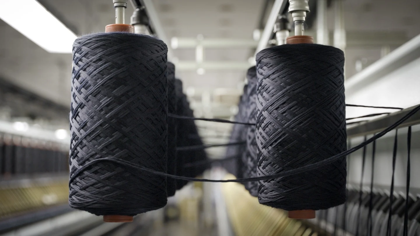 wool thread in fabric