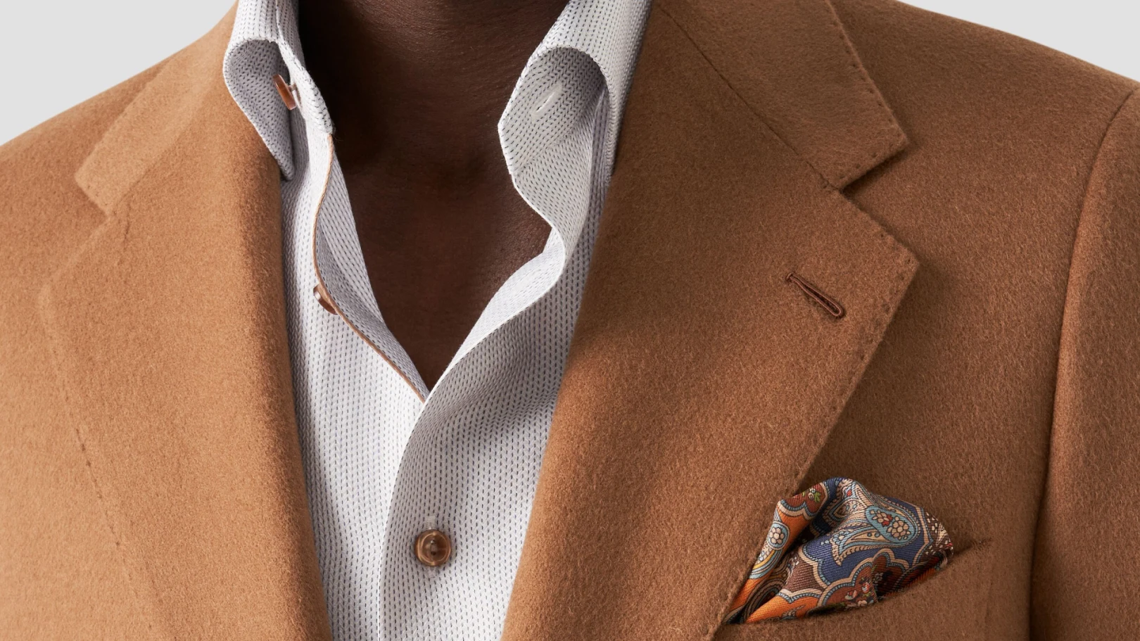 cocktail dressed model shirt and suit close up