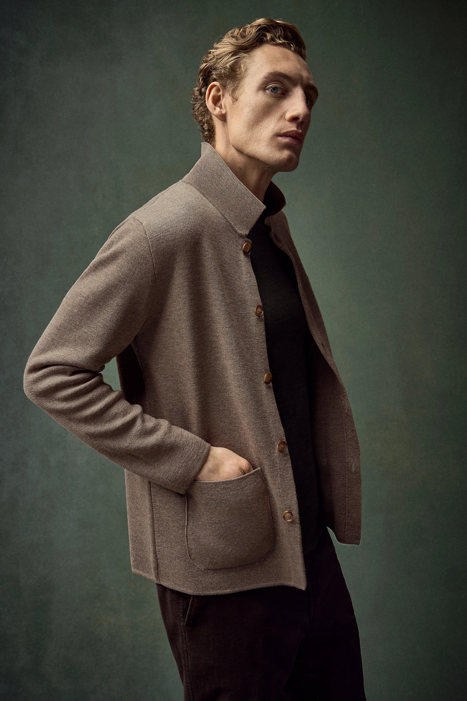 knitted cardigan 256