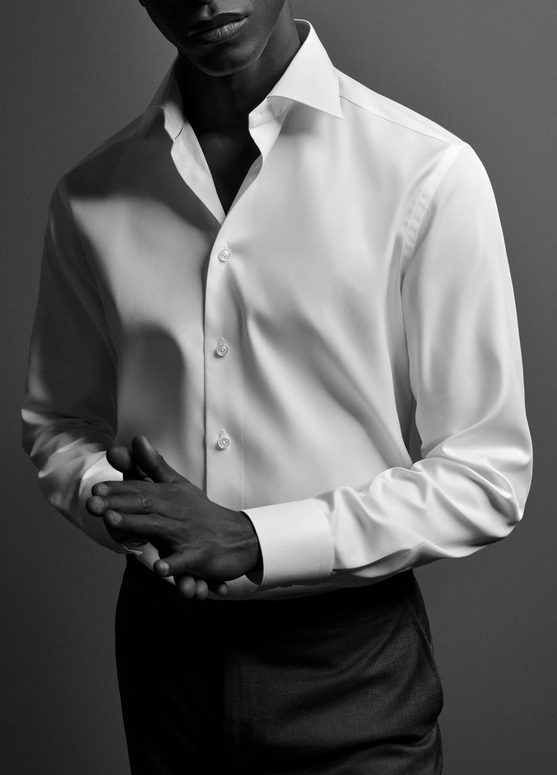 white signature twill shirt