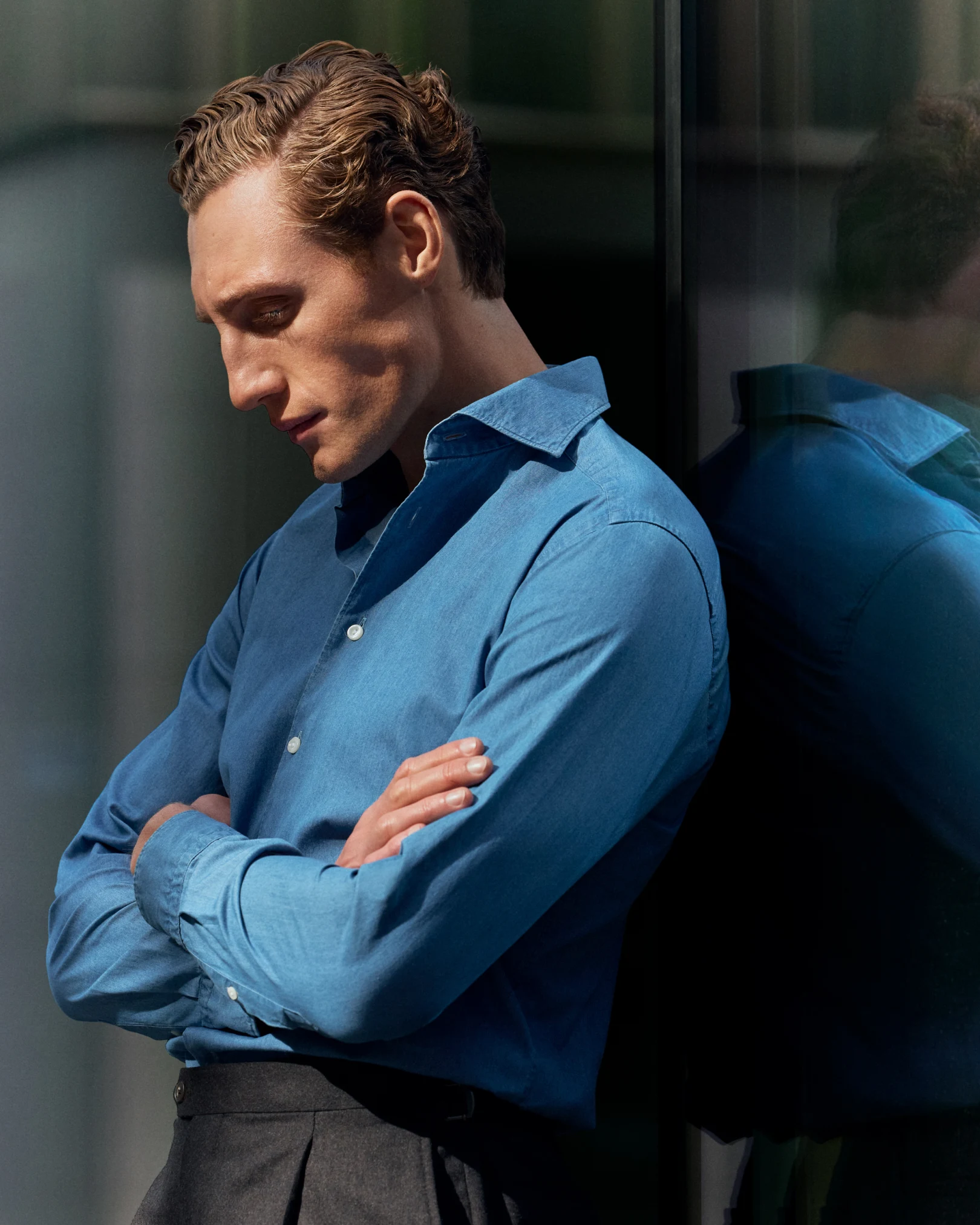 navy-blue-lightweight-denim-shirt