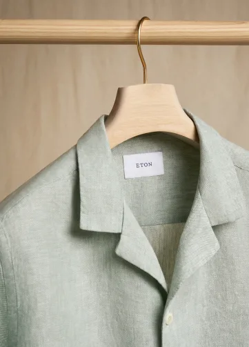 linen shirt hanging