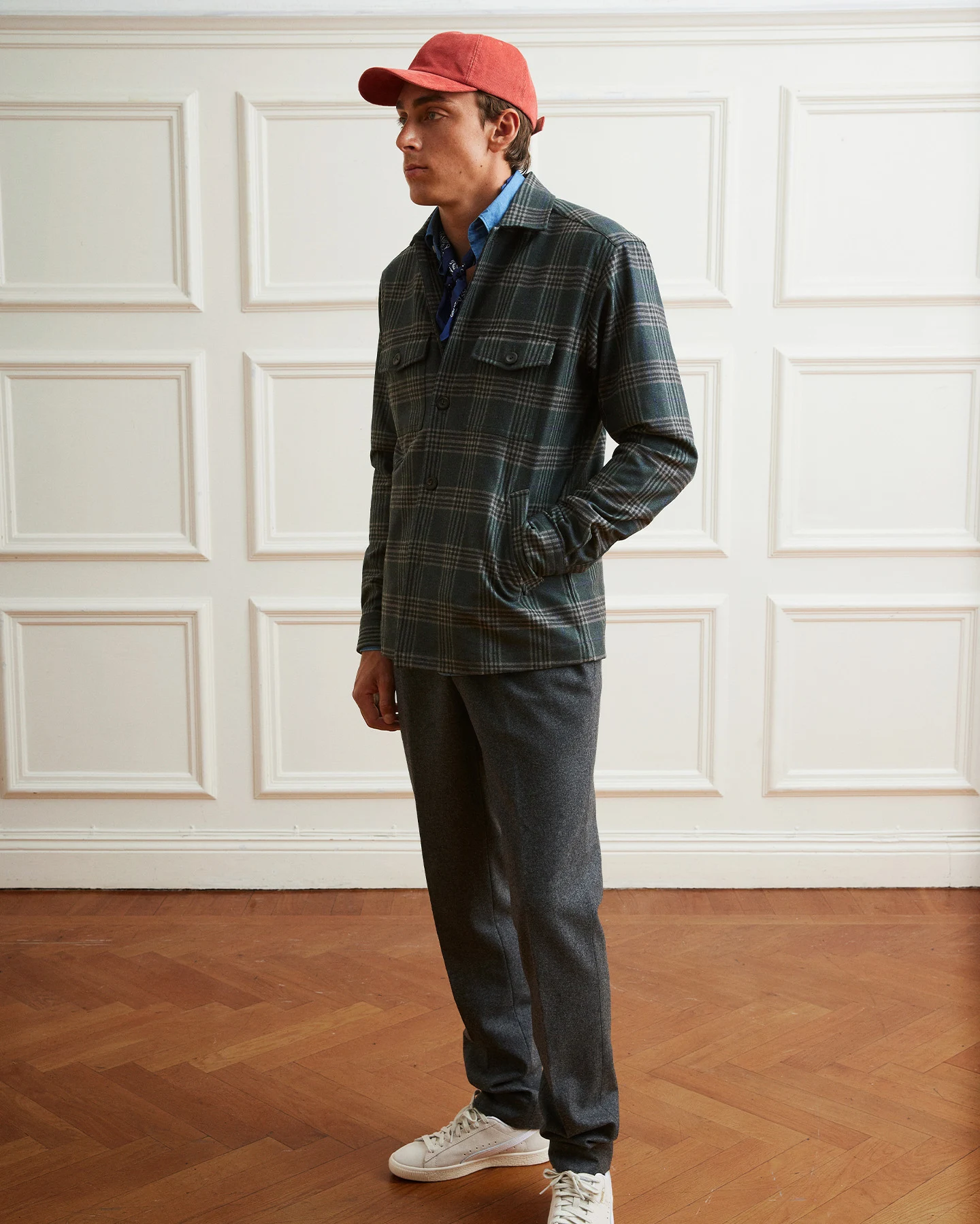 mondo duplantis for eton in shirt overshirt and cap