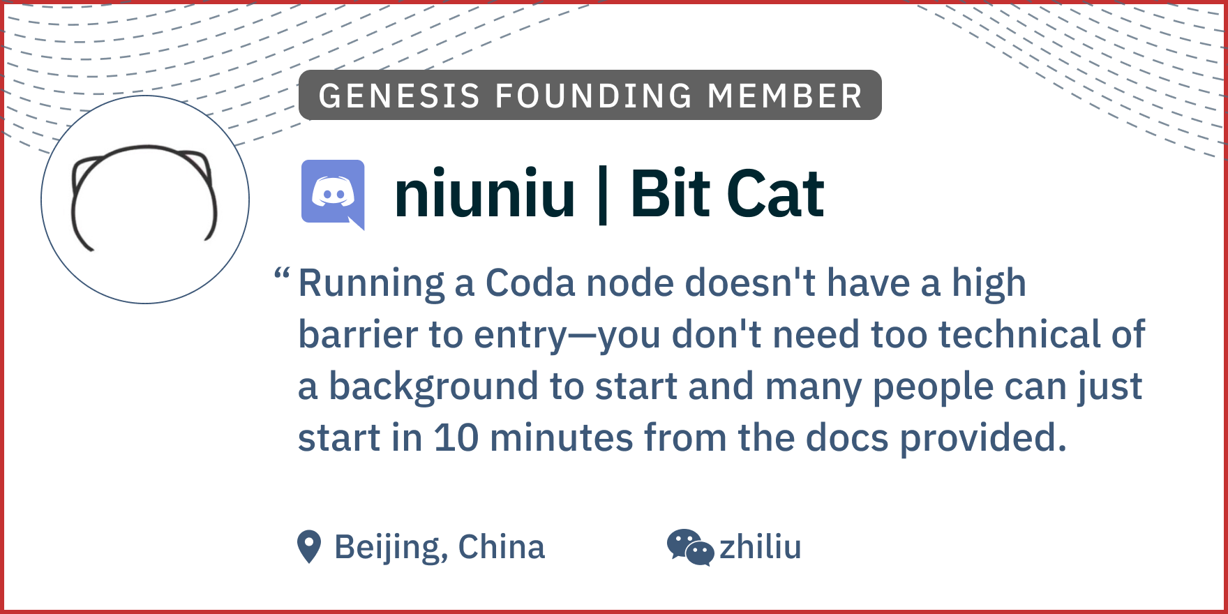 ✅ GenesisMemberProfile niuniuBitCat880x440