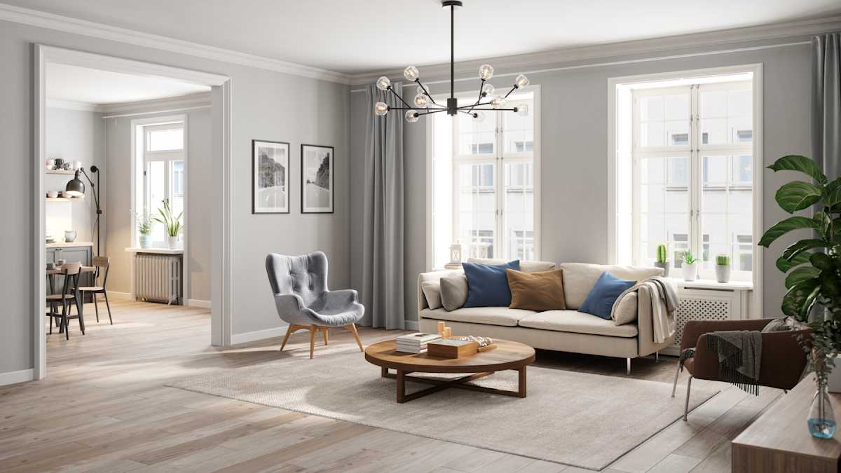 Bright-and-modern-living-room-with-Scandinavian-interior