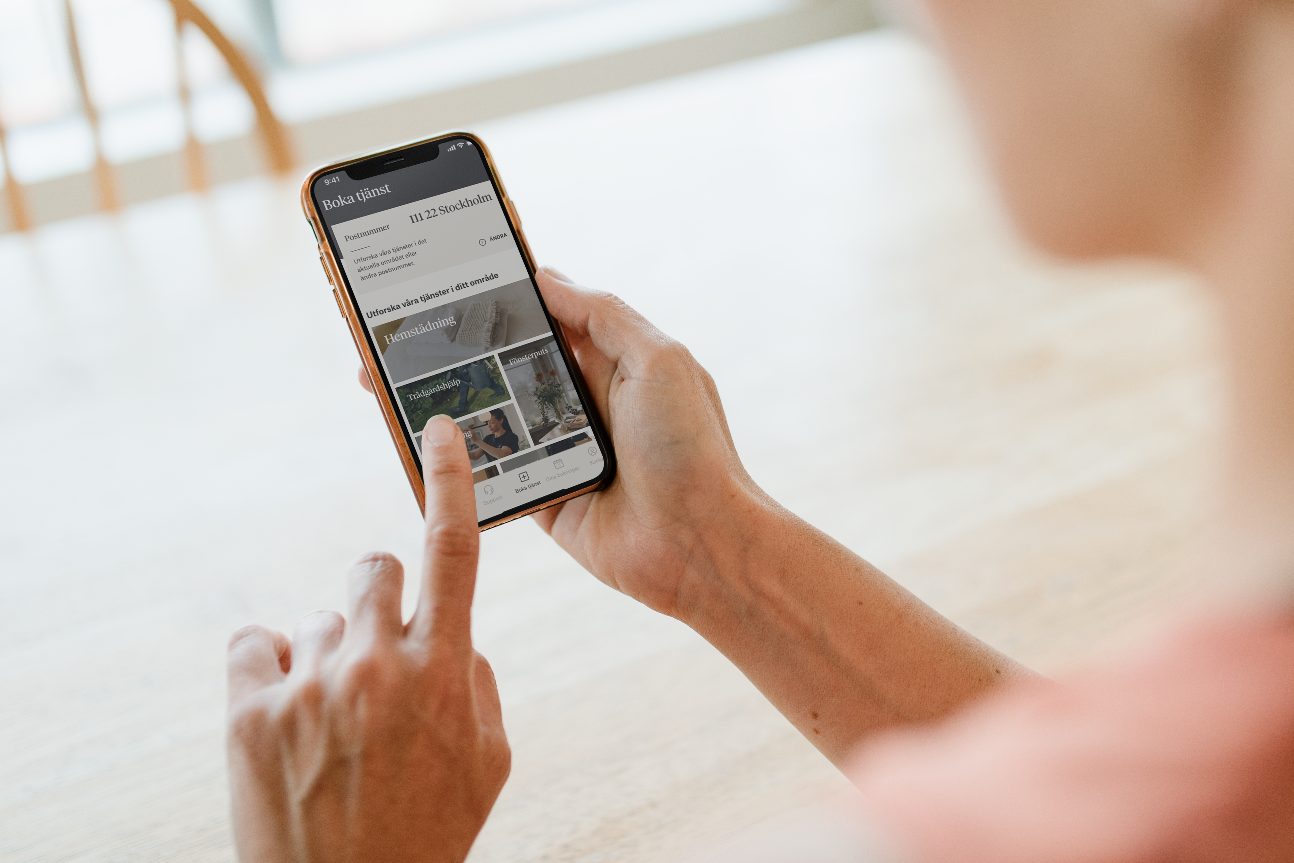Mockup-hemfrids-app-boka-tjänster