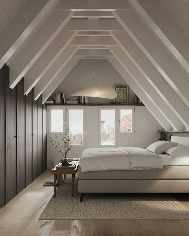 Bright-attic-bedroom-with-cozy-feel