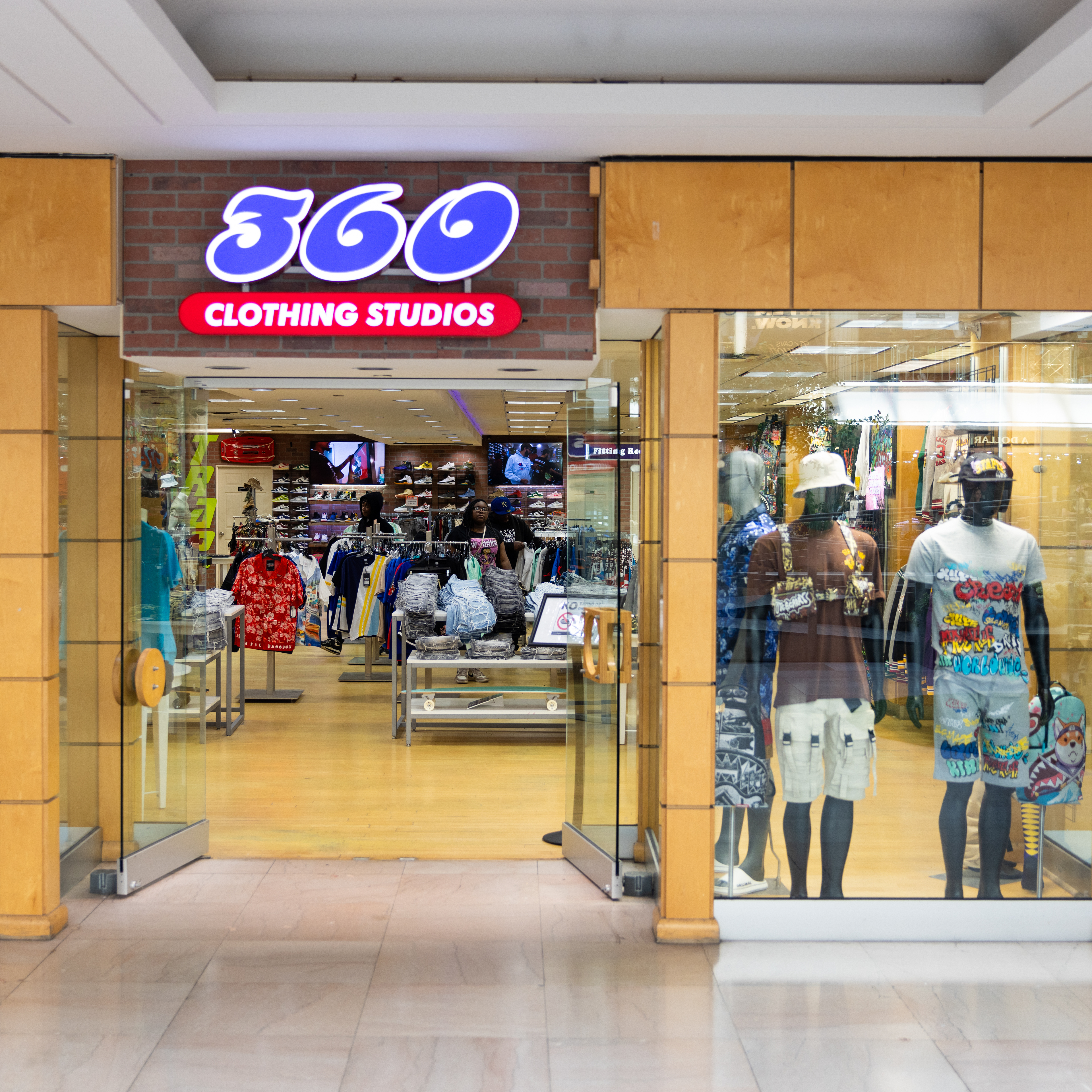 360 Clothing Studios storefront. 