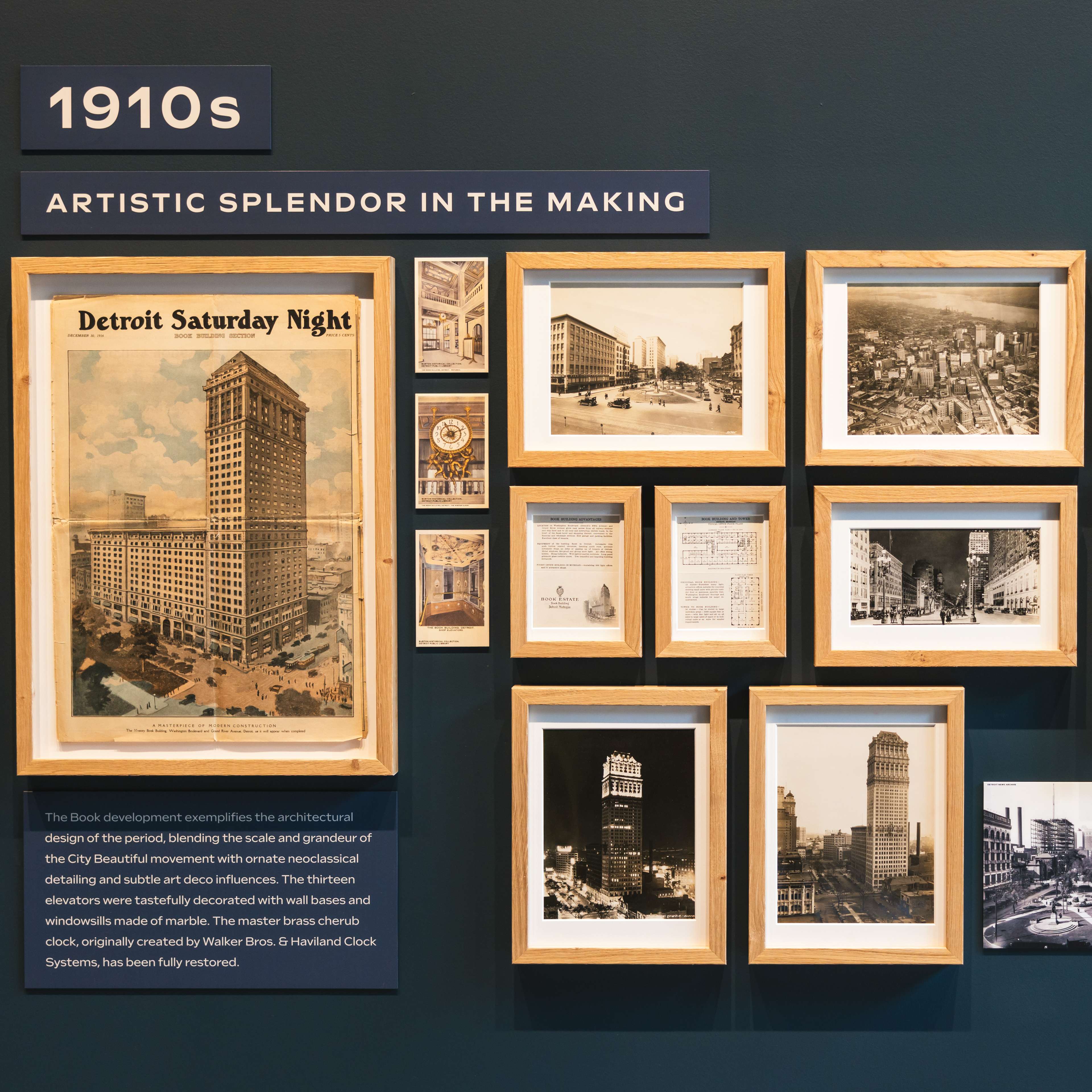 Interior of the Book Tower Historic Exihibition. 