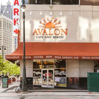 Exterior of Avalon Café and Bakery. 
