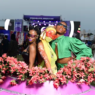Festival attendees at AfroFuture. 